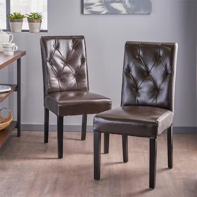 Tufted Dining Chair-Buttons (Set Of 2) 
