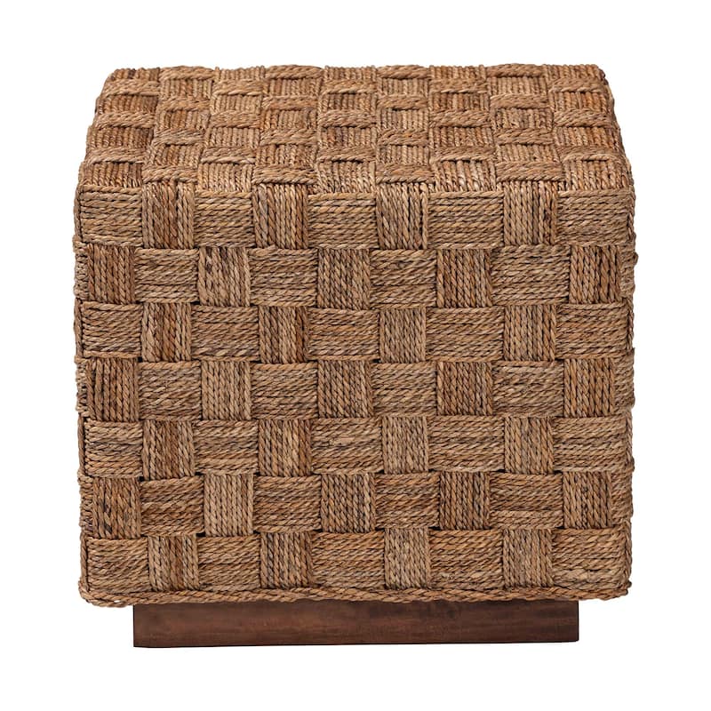 Karina Bohemian Natural Seagrass End Table
