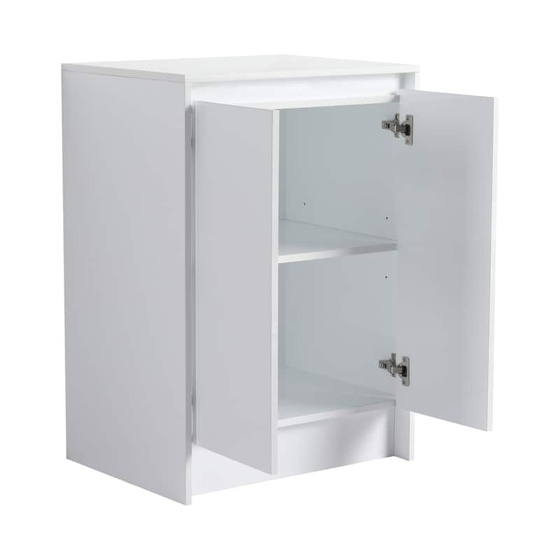 Freestanding Bathroom Vanity with Resin Sink