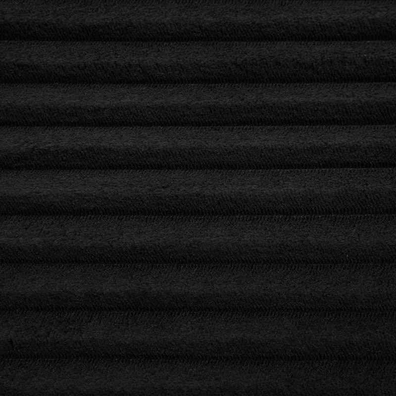 Corduroy Modular Sectional Sofa with USB Ports & Cup Holders, 2 Seat Couch Loveseat with 2 Ottomans Convertible Sleeper Sofa Bed