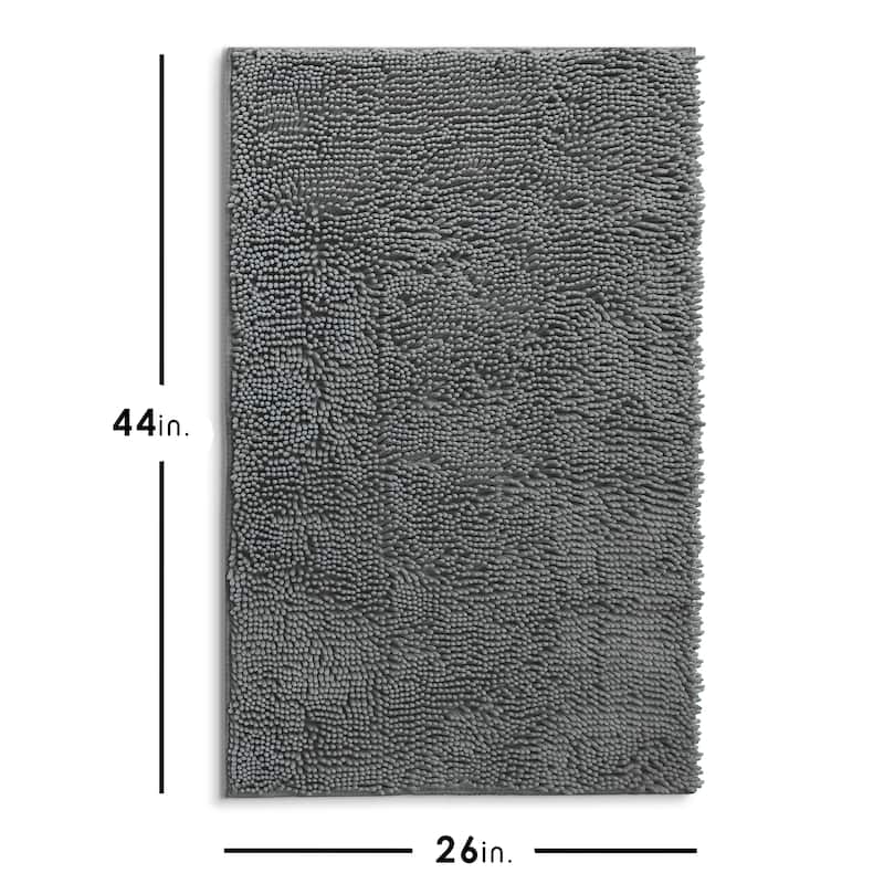 Empyrean Non-Slip Super Plush Chenille Bathroom Rugs