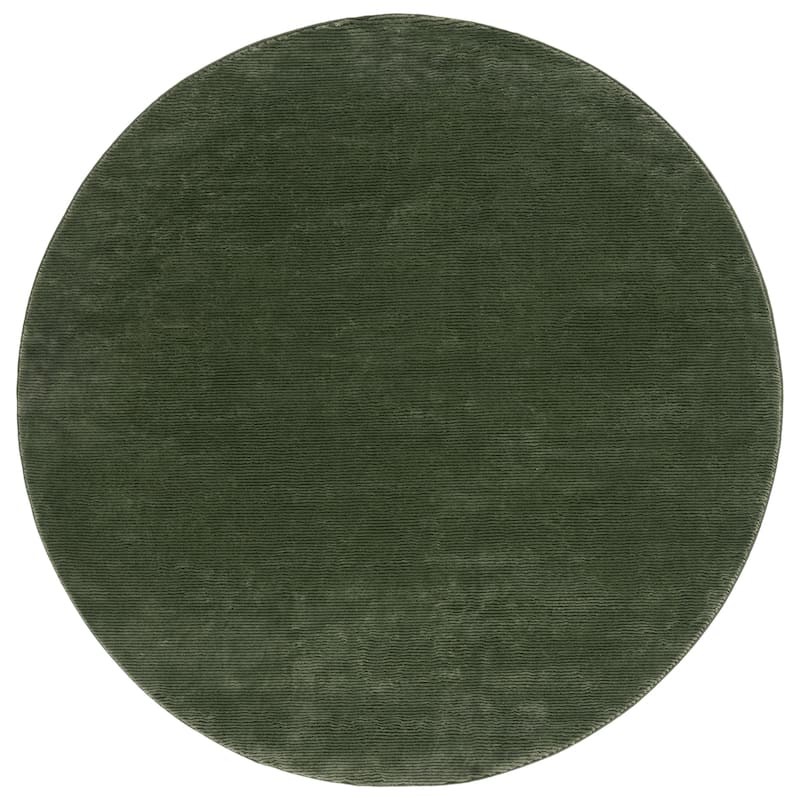 SAFAVIEH Revive Avie Solid Rug - 6'7" Round - Green