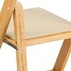preview thumbnail 12 of 65, Wood Folding Chair with Vinyl Padded Seat (Set of 2)