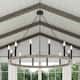 Acroma 12 Light 40 In Modern Farmhouse Wagon Wheel Chandelier-UL