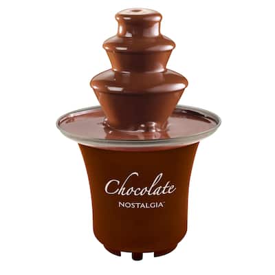 Nostalgia CFF3BR 3-Tier 1/2-Pound Chocolate Fondue Fountain
