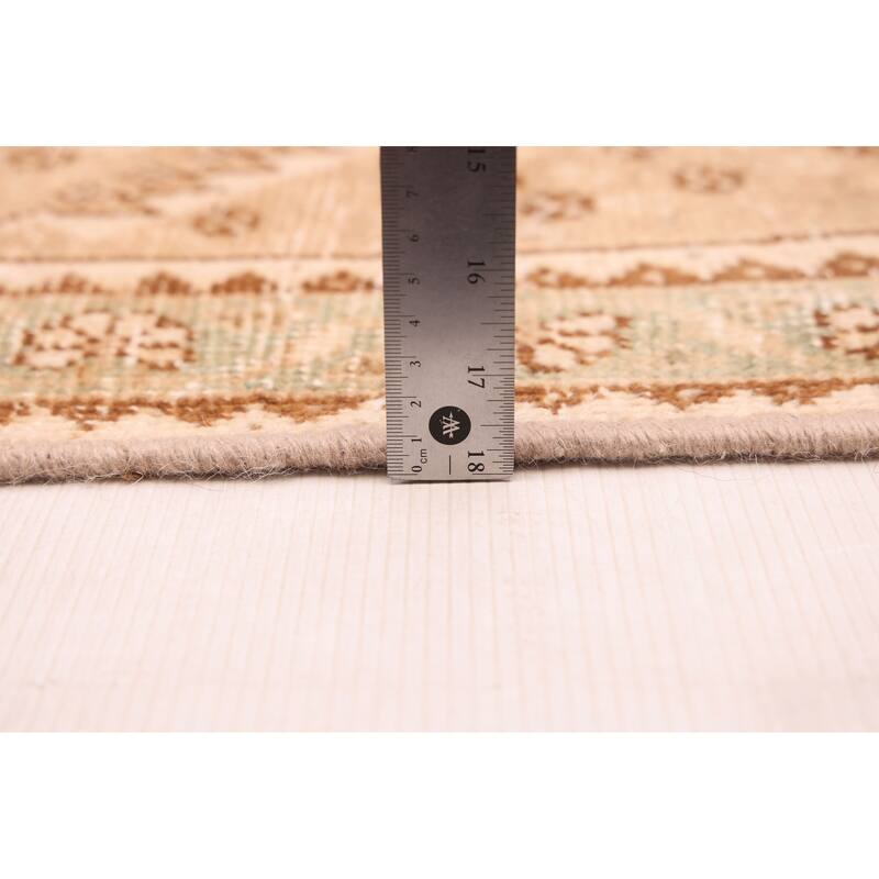 ECARPETGALLERY Hand-knotted Antalya Vintage Tan Wool Rug - 3'5 x 9'6