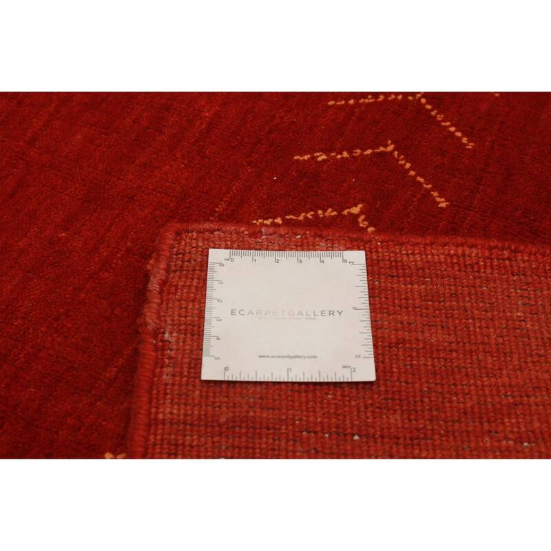 Kashkuli Gabbeh Red Rug 3'10" x 5'10" - 3'10 x 5'10