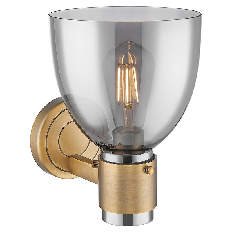 Innovations Lighting 464-1W-G464D-7SM Lawton Bell 9" Tall Bathroom