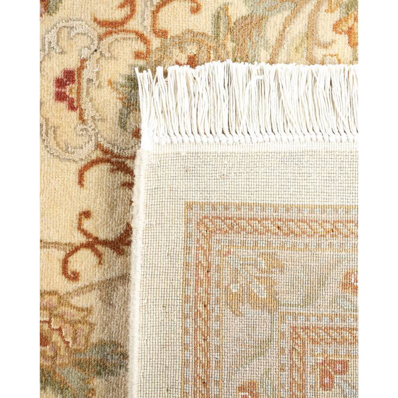 Overton Hand Knotted Wool Vintage Inspired Traditional Mogul Ivory Area Rug - 8 x 10