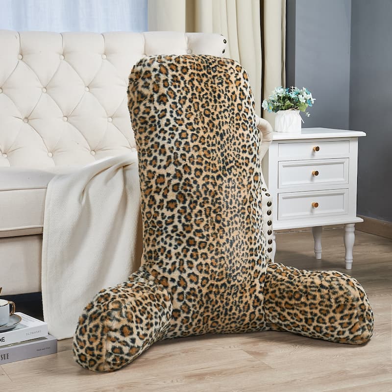 FauxFur Animal Pattern Reading Pillow Cover(Cover ONLY, NO INSERT)