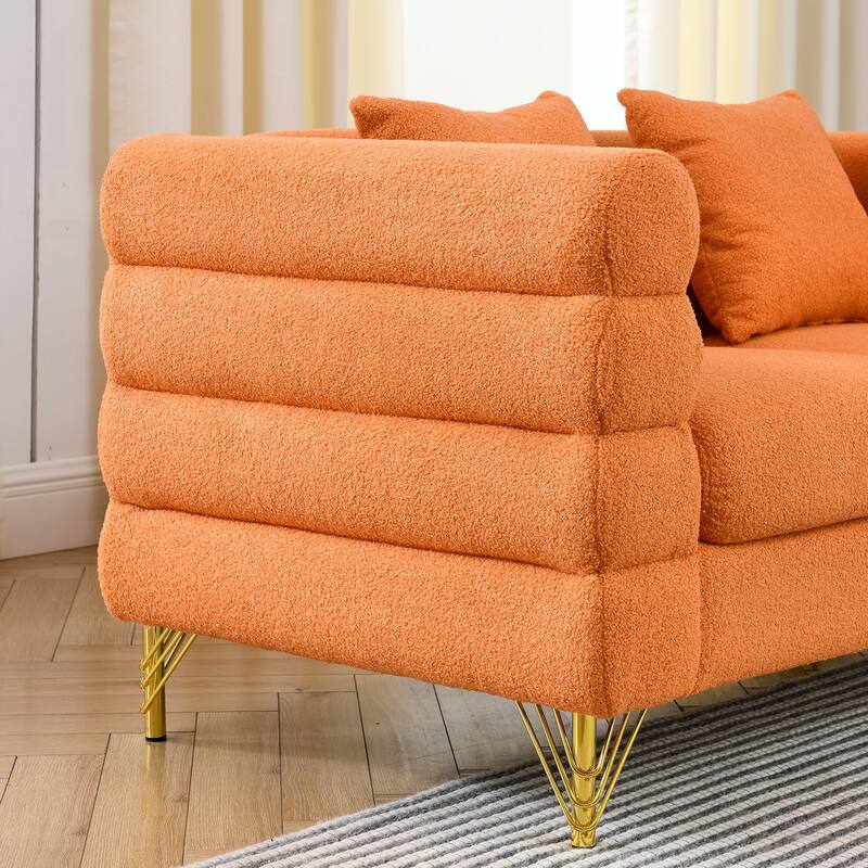 3+2 Sofa Combination - Comfortable Teddy Fabric with Fast Delivery