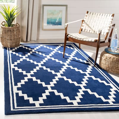 SAFAVIEH Handmade Chatham Doriane Modern Wool Rug