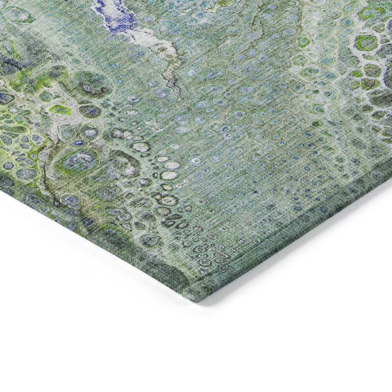 Machine Washable Indoor/ Outdoor Chantille Modern Abstract Rug
