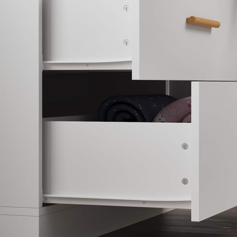 63" Wide Large Freestanding Armoire Wardrobe Cabinet with Drawers