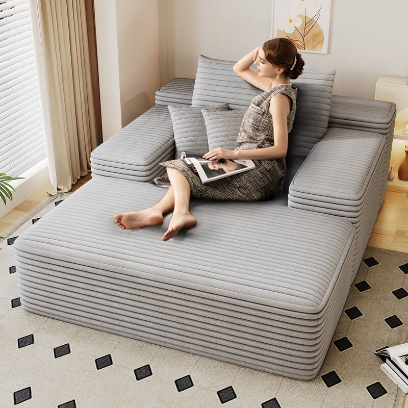 Nebula Oversized Upholstered Sofa Bed, Upholstered Sleeper Cloud Sofas Couches for Cozy Reading and Relaxation