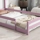 preview thumbnail 5 of 7, Twin Size Montessori Floor Bed with Fences, Modern Twin Kids Bed with House-shaped Headboard, Wood Twin Bed Frame for Girls,Boys