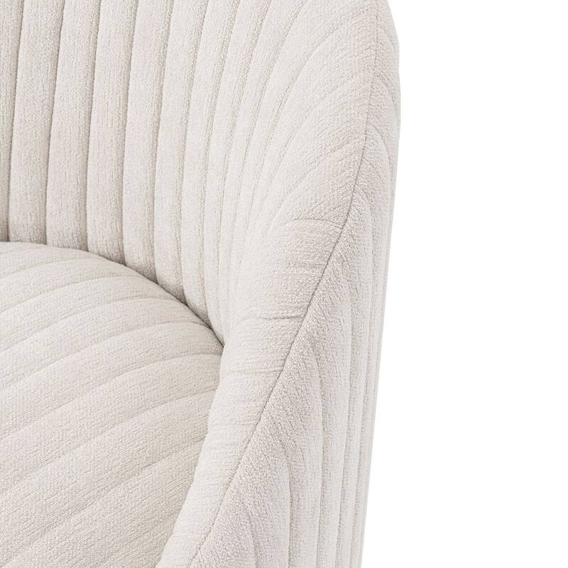 Manhattan Comfort Modern Leela Swivel Boucle Accent Chair Set of 2