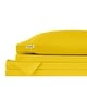 preview thumbnail 2 of 20, Crayola Cotton Percale Solid Color Sheet Set Yellow - Full