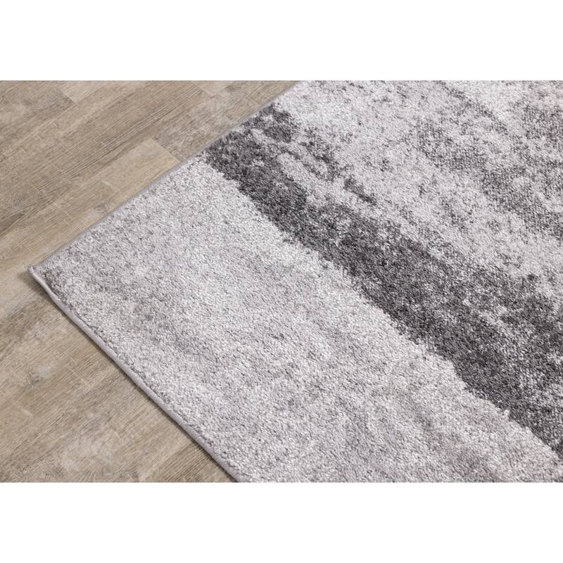 Flynn Collection - Grey Distressed Rug
