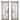 SartoDoors Planum 2102 | Closet Door Double Barn Door | Solid Wood w/ Glass | 18x80, Oak Bedroom Door Bathroom Door Pantry Door