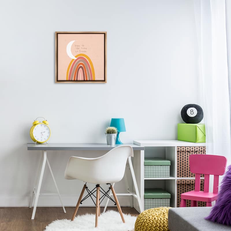 Stupell Now Is The Time To Dream Framed Floater Canvas Wall Art Design By Mandy Ford Art + Illustration