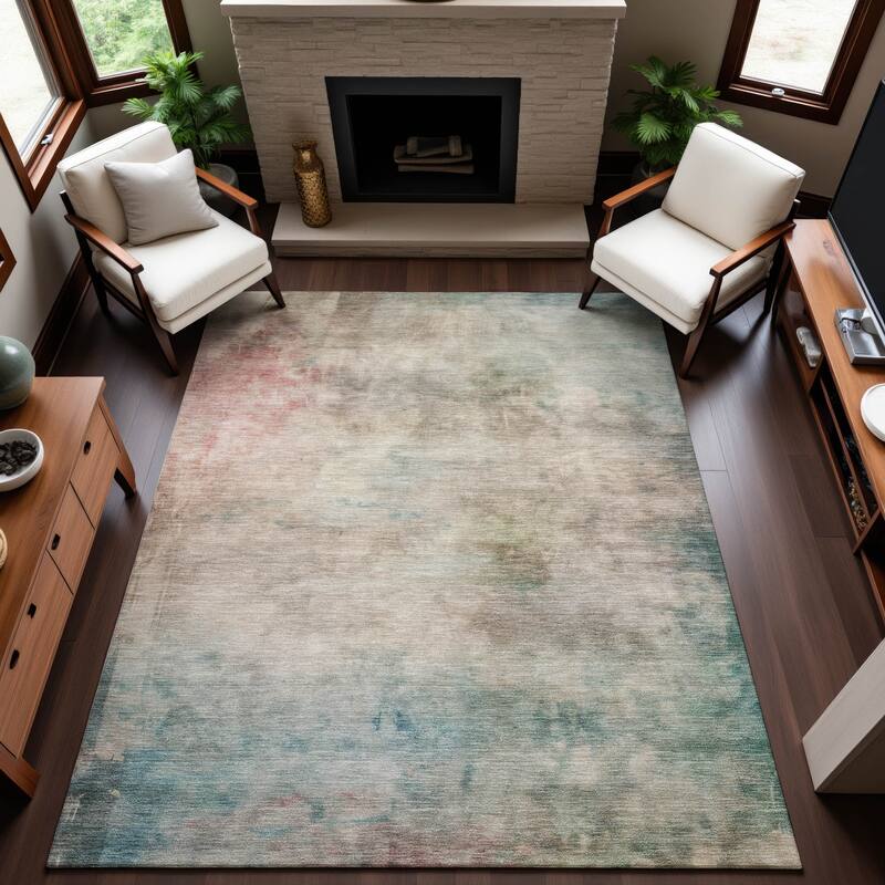 Premium Washable Super Soft Abstract Ombre Mayfield Rug