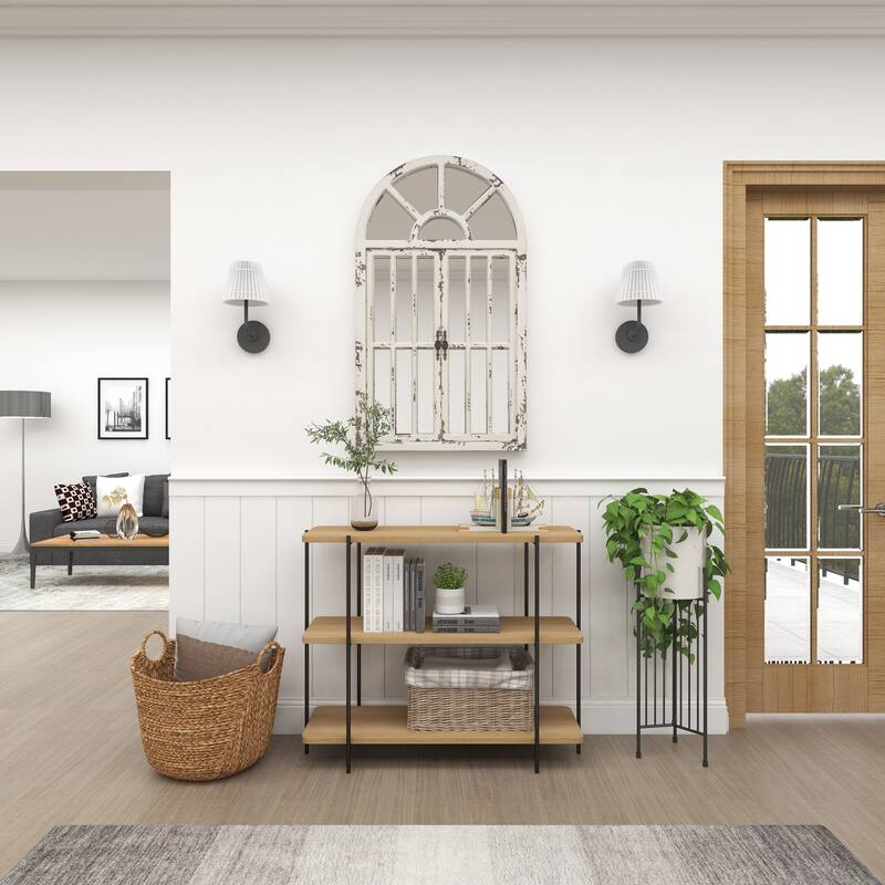 White Wood Sail Boat Decorative Bookends with Real Boat Rigging and Gold Corners (Set of 2)