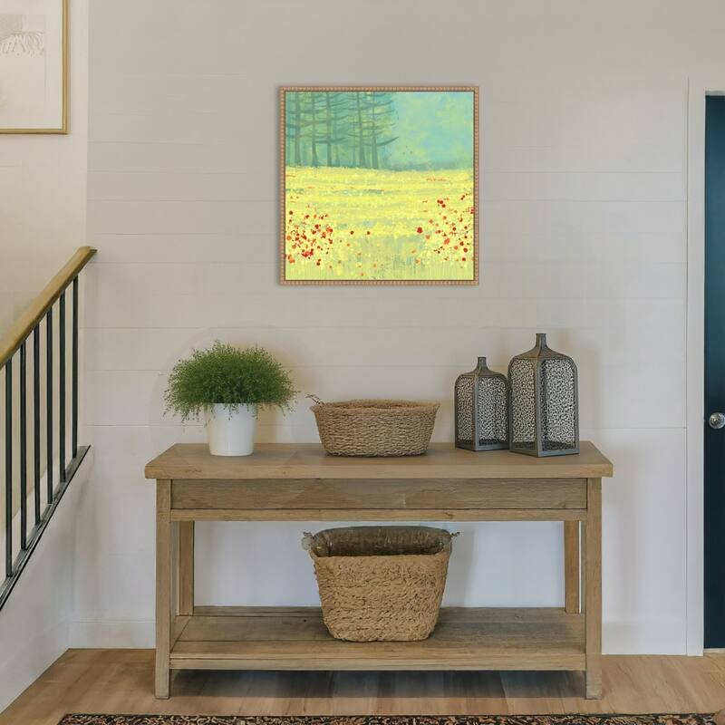 Meadow Near Perigueux France by Nic Squirrell Framed Canvas Wall Art Print