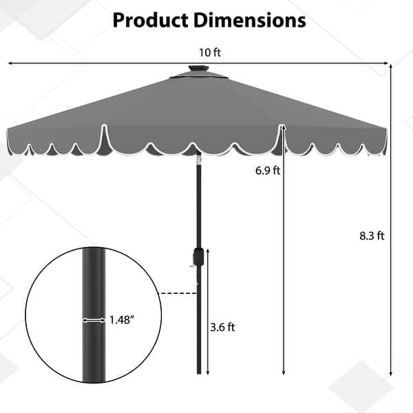 anti fade patio umbrella 500H fade-resistant polyester fabric Patio Umbrellas at Lowes.com