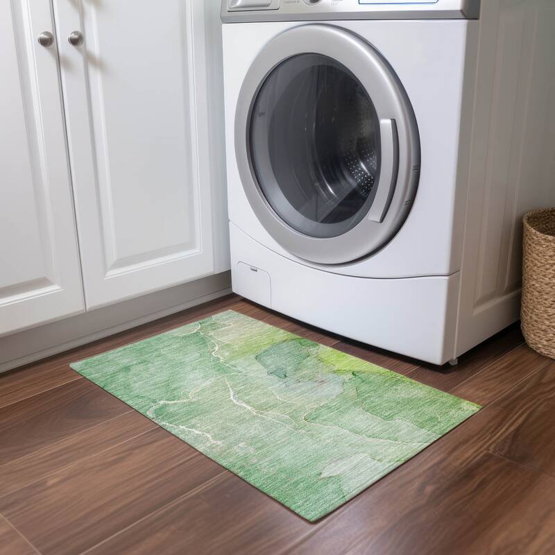 Allus Artistic Abstract Weather Resistant Classic Meets Modern Outdoor Rug