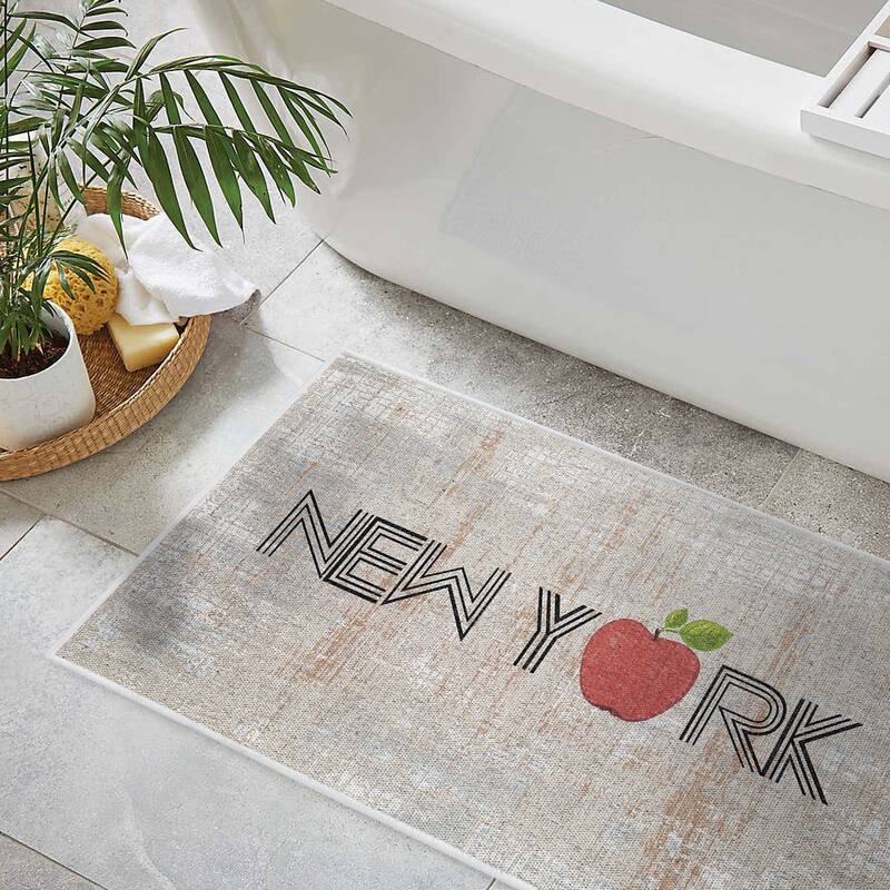 SussexHome Non-Skid Ultra-Thin Area Rugs for Laundry Room, Entryway, Bathroom and Kitchen - Washable Multipurpose Floor Mat