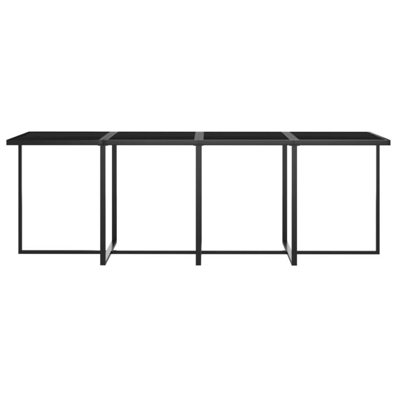 vidaXL 13 Piece Patio Dining Set with Cushions Poly Rattan Gray