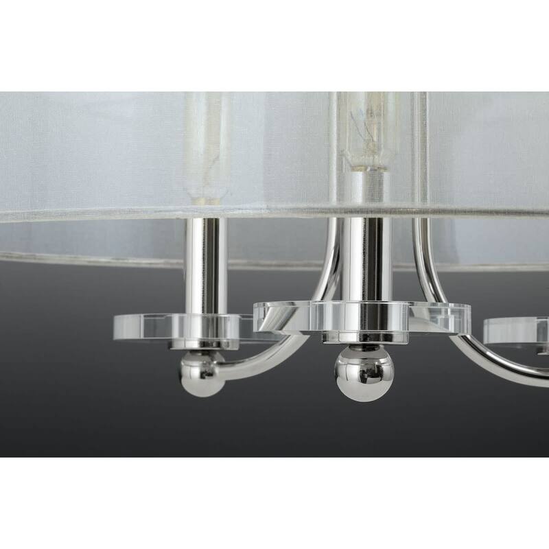 Progress Lighting Marche 4 Light 22" Wide Taper Candle Drum Chandelier