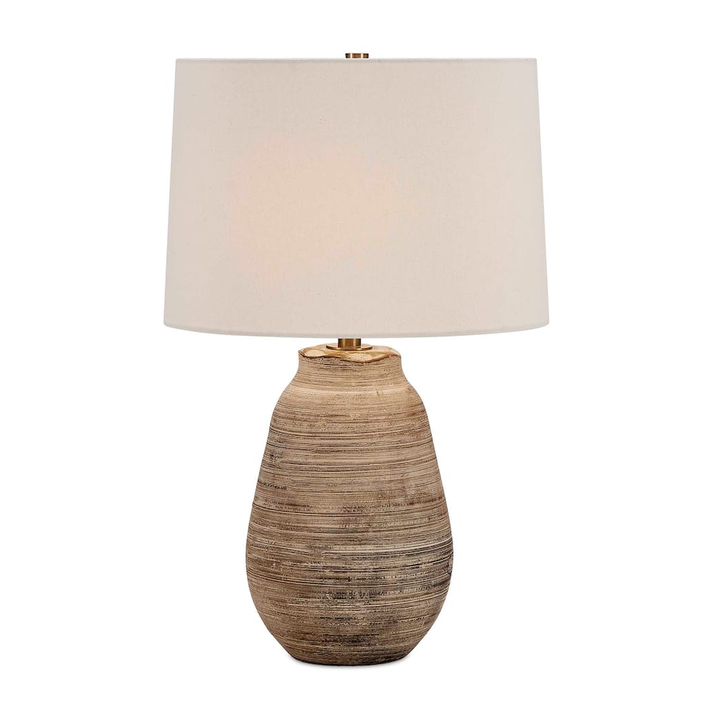 Uttermost Tonachio Etched Urn Table Lamp - 16.00" W x 25.25" H x 16.00" D