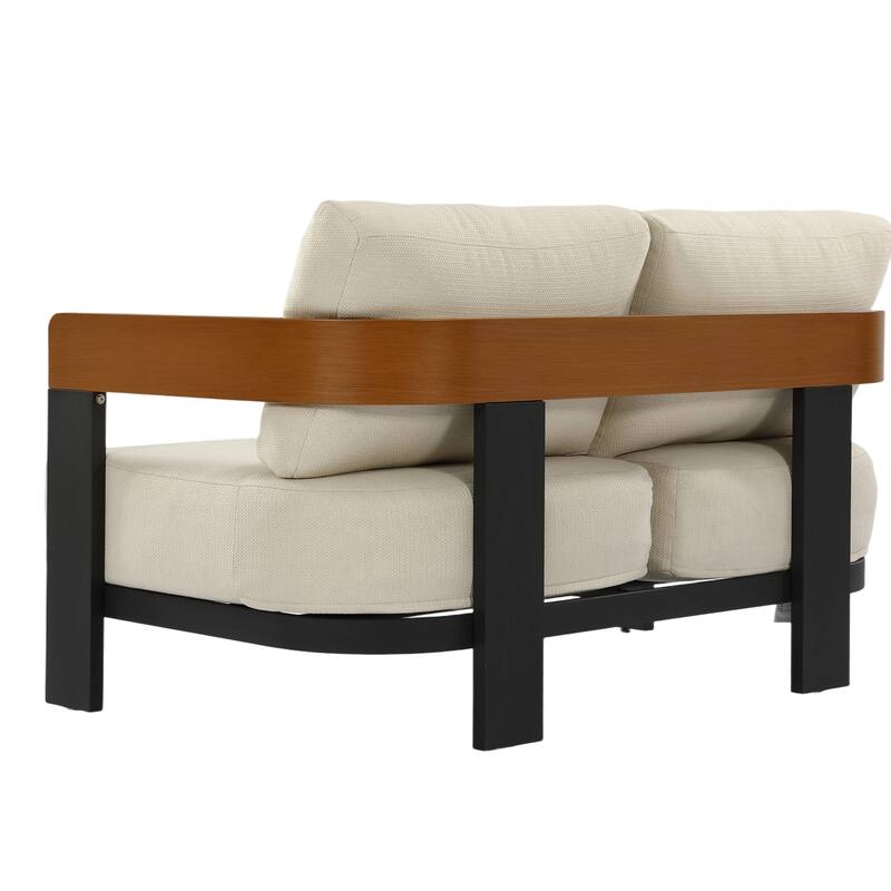 50.39'' Wide Outdoor Patio Sofa With Cushions