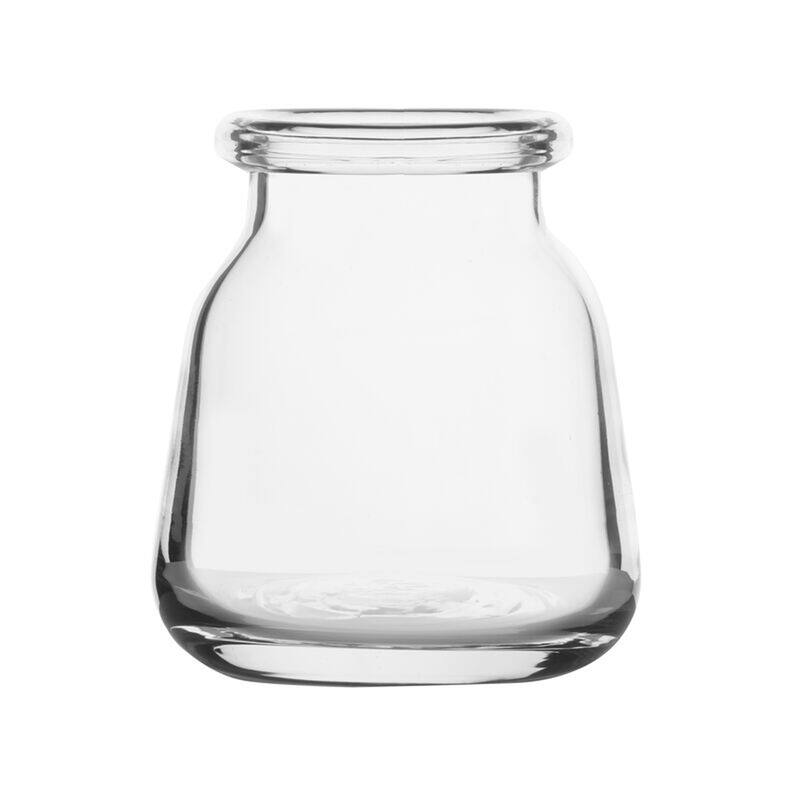 Elements 5In Clear Milk Bottle Glass Vase