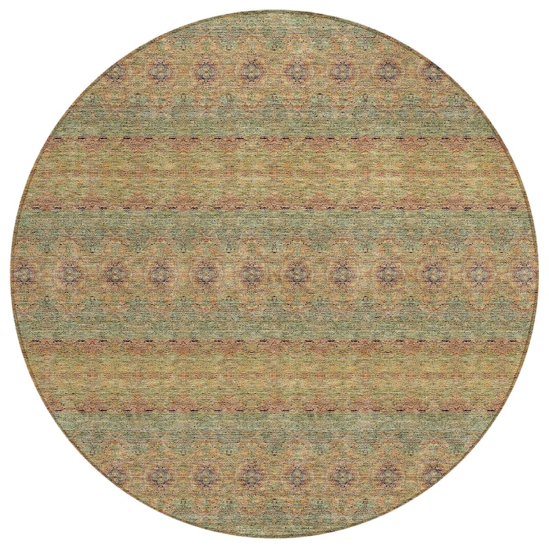 Machine Washable Indoor/ Outdoor Chantille Ombre Stripes Rug