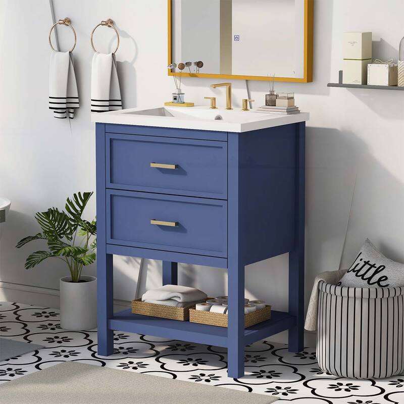 24'' Bathroom Vanity with Top Sink