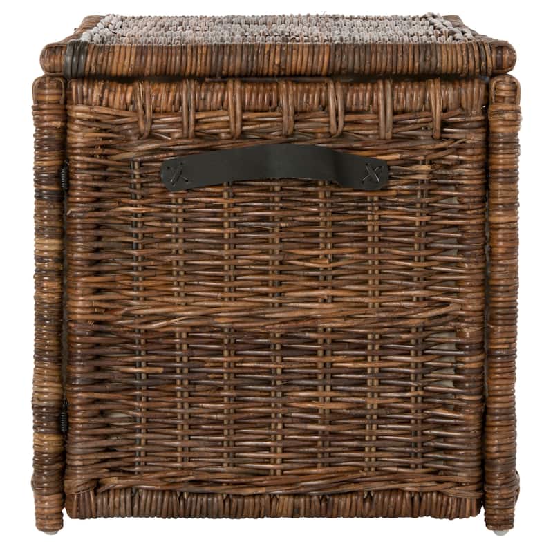 Happimess Michael 35" Wicker Storage Trunk, Brown - Butterscotch