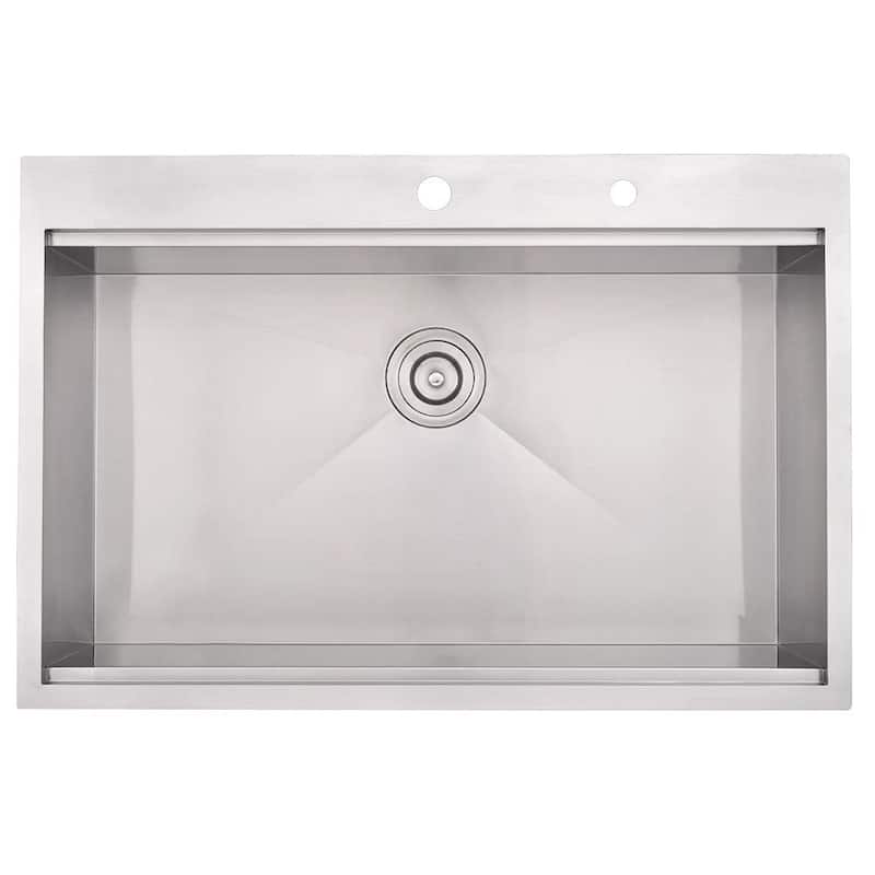 DORNBERG 33 Inch Kitchen Sink Single Bowl Sink in Stainless Steel