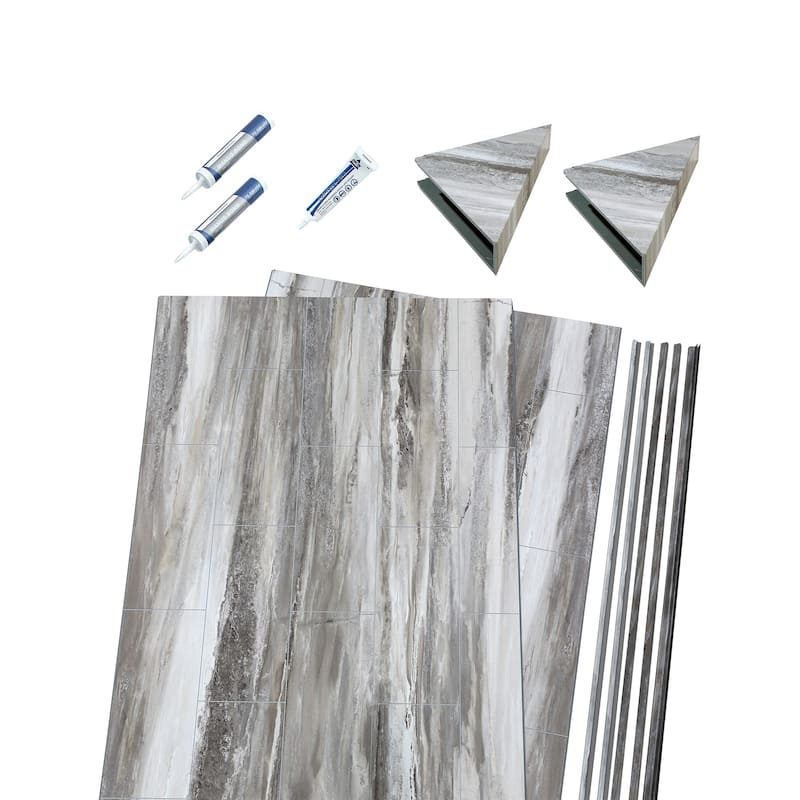 Palisade Shower Surround Kit with Accessories