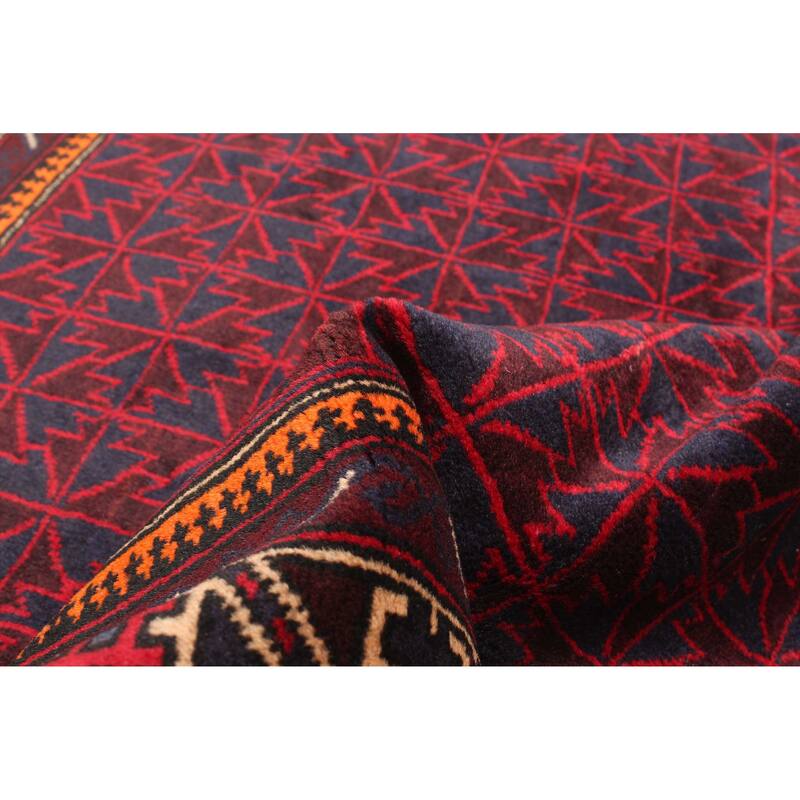 ECARPETGALLERY Hand-knotted Teimani Dark Navy Wool Rug - 3'0 x 4'8