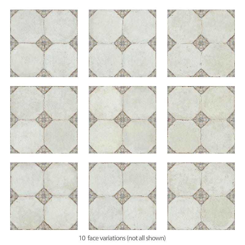 Merola Tile Kings Field Brown 17-3/4" x 17-3/4" Porcelain Floor and Wall Tile