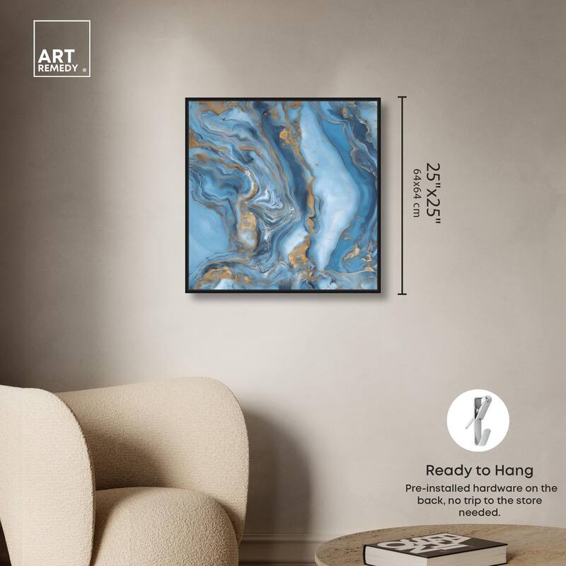 River Gold Canvas by Art Remedy