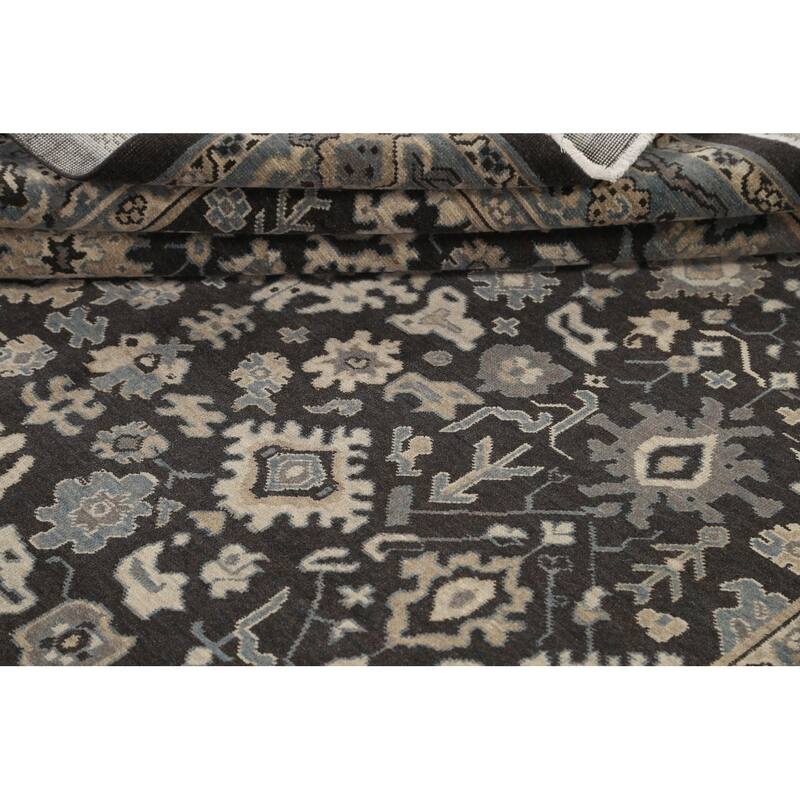 Geometric Ziegler Turkish Wool Area Rug Traditional Living Room Carpet - 6'7" x 9'10"