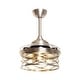 preview thumbnail 5 of 10, 36-inch Retractable 3-Blade Modern Metal Chandelier Ceiling Fan with Remote