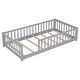 preview thumbnail 14 of 55, Floor Platform Bed with Fence without Door