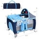 preview thumbnail 10 of 11, Costway Foldable Baby Crib Playpen Travel Infant Flat Bassinet Bed - 40'' x 27.5'' x 30''