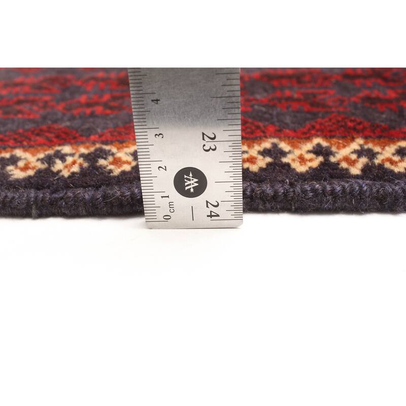 ECARPETGALLERY Hand-knotted Teimani Dark Navy Wool Rug - 2'8 x 4'2