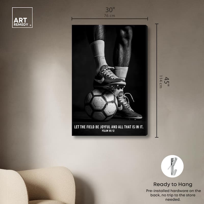 Let the Field be Joyful Canvas by Art Remedy, Gallery Wrapped